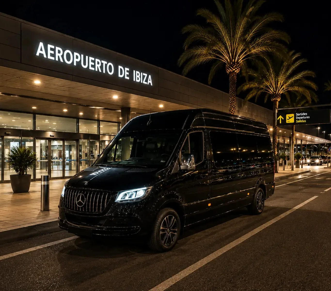 Group transfer Ibiza luxury minibus up to 16 passengers